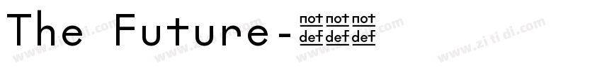 The Future字体转换